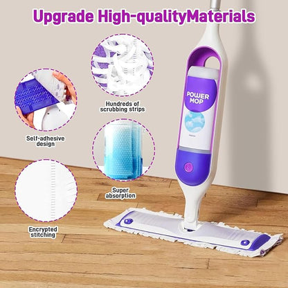20-Pack Disposable Microfiber Power Mop Pad Refills Compatible - Image 4