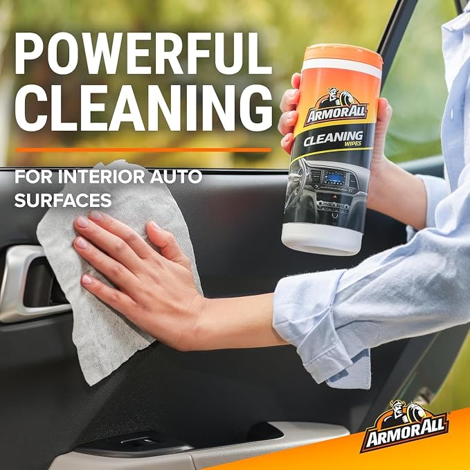 Armor All Car Cleaning Wipes for Interior and Car Exterior, 90 Wipes Each - Image 3