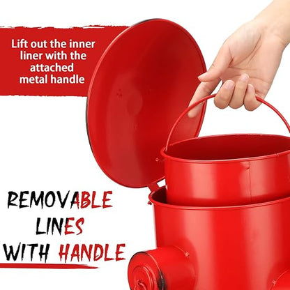 Hoolerry Fire Hydrant Trash Can Retro Creative Garbage Can - Image 5