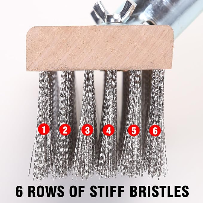 MAXMAN Stainless Steel Floor Scrubber Scrub Brush - Image 6
