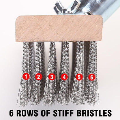 MAXMAN Stainless Steel Floor Scrubber Scrub Brush - Image 6