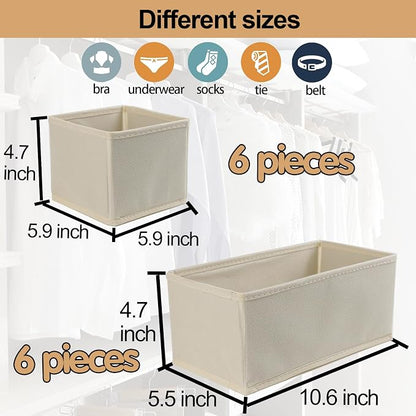 Fordonral Drawer Organizer Clothes, Foldable Fabric Dresser Organizer Closet - Image 3