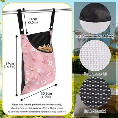 Clothespin Bag, Hanging Laundry Bag, Clothes Lines - Image 6