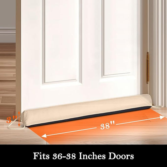 Sunolga 38" Door Draft Stopper Blocks Hot and Cold Air - Image 2