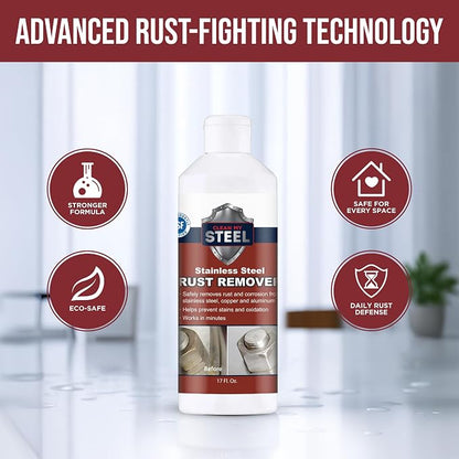 Stainless Steel Rust Stain Remover & Cleaner, NSF Approved Safe - Image 8
