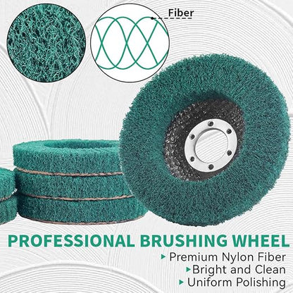 10Pcs 180 Grit Scour Flap Disc 4 1/2 Inch Angle Grinder Attachment Coarse - Image 5
