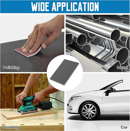 20 Pack 400 Grit Sanding Sponge, 3 x 4 Inch Soft Foam Sanding Block Wet Dry - Image 5