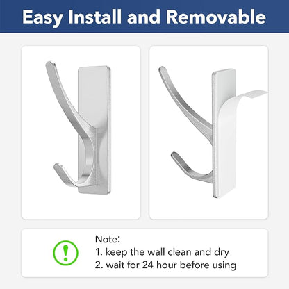 Self-Adhesive Coat Hooks for Hanging - Image 3