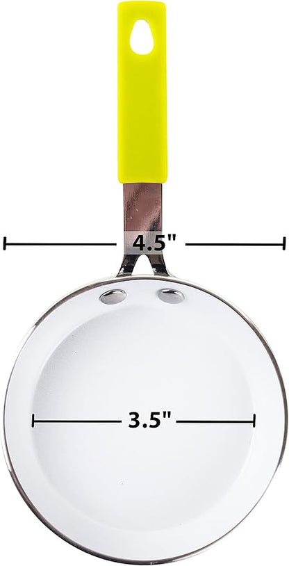 Good Living 3.5" Fast-Heating Aluminum Single-Egg Pan, Colors Vary, Non-Stick - Image 4