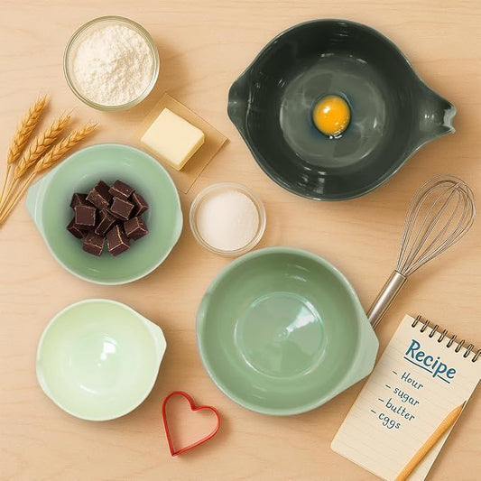 Glad Mixing Bowls with Pour Spout, Dishwasher Safe Kitchen Cooking and Baking - Image 2