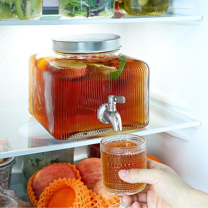 1 Gallon Drink Dispensers for Parties, Beverage Dispenser for Fridge - Image 6