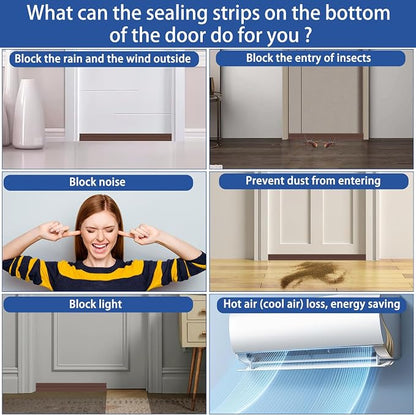 Under Door Draft Stopper, Self-Adhesive Door Sweep - Image 6