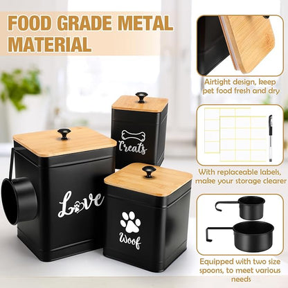 Metal Dog Treat Containers Set of 3 - Image 3