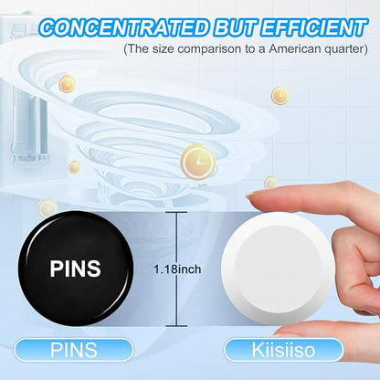 KIISIISO Toilet Bowl Cleaner Tablets 80 PACK, Automatic Bleach Toilet Tank - Image 5