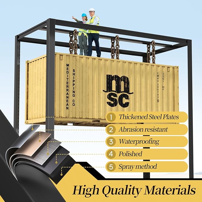 47.8" W Heavy Duty Garage Shelving 3000LBS Storage Shelves, Adjustable 5-Tier Storage Rack, Metal Shelves for Garage/Warehouse/Basement, 47.8" W x 19.8" D x 72" H, Black