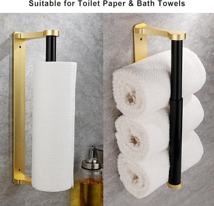 MONEER Paper Towel Holder Under Cabinet, Paper Towel Holder, Aluminum Alloy - Image 3