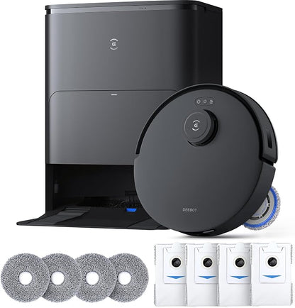 ECOVACS DEEBOT T30S Care Robot Vacuum and Mop, ZeroTangle Technology, TruEdge by ECOVACS