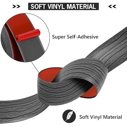 20Ft Floor Transition Strip Self Adhesive Vinyl Cover Floor Strip Flat Divider - Image 3