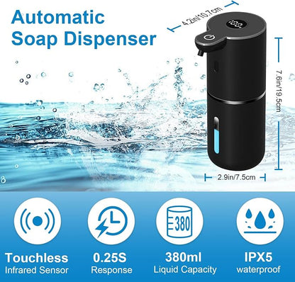 OHIFAST Automatic Foaming Soap Dispenser Touchless, USB Rechargeable Smart Hand - Image 2