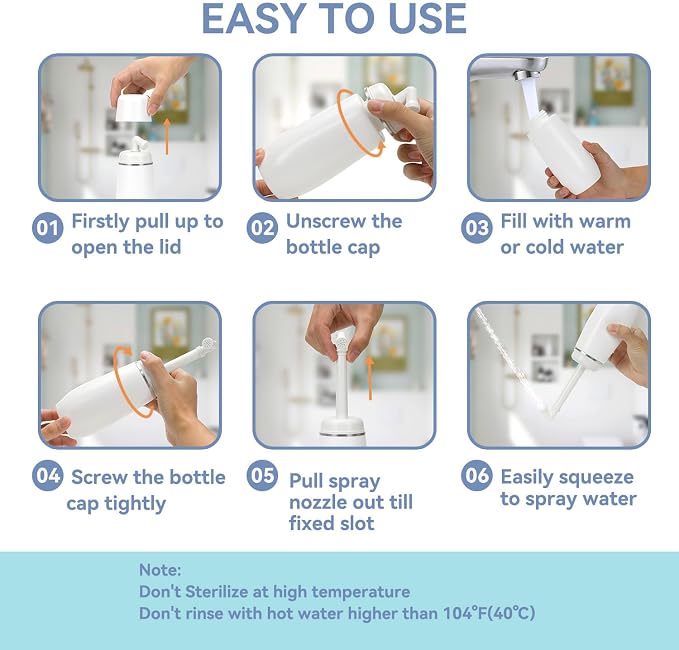 Portable Bidet for Travel Friendly Handheld Personal Peri Bottle 400ml - Image 3