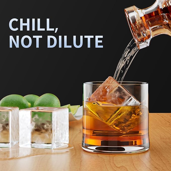 Large Ice Cube Tray for Whiskey: FDDBI Big Square Ice Cube Maker for Cocktail - Image 4