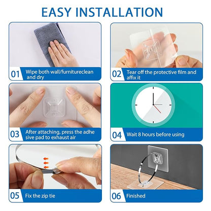 Adhesive Furniture Wall Anchors, Vinkqiado Anti Tip Furniture Safety Straps - Image 7