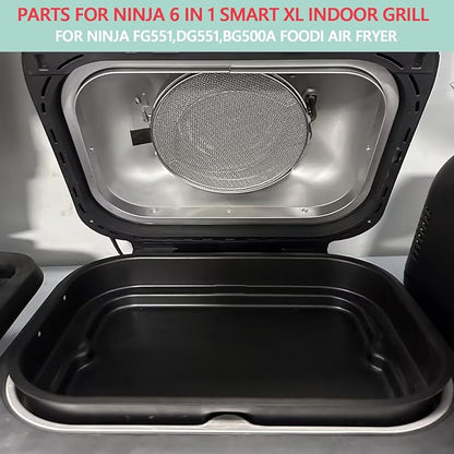 2-Pack Splatter Shield for Ninja FG551 DG551 BG500A Foodi Air Fryer Accessories - Image 3