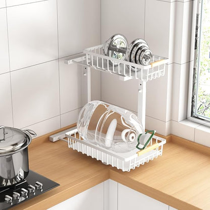 Merrylun Under Sink Organizers, 5 Adjustable Height，Metal Pull Out Under Sink - Image 6