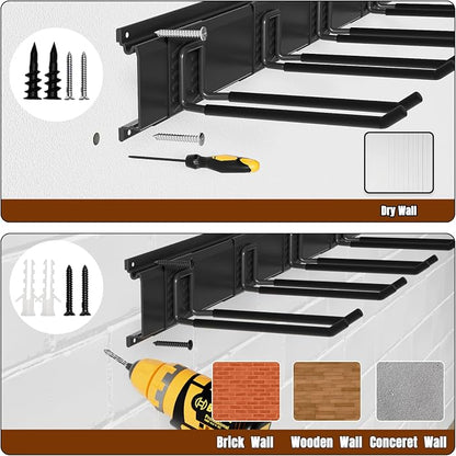 Garage Garden Tool Organizer Wall Mount, Heavy Duty Garage Tool Storage Rack 32 - Image 5