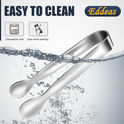 Eddeas Mini Tongs For Serving Food，Set fo 12 Small Tongs For Appetizers，Small - Image 8