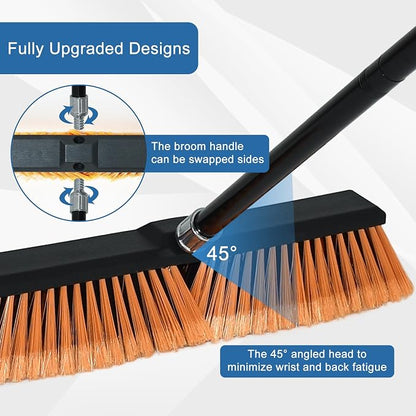 PBHEPJ 18 Inchs Push Broom Outdoor Heavy Duty, Shop Broom - Image 6