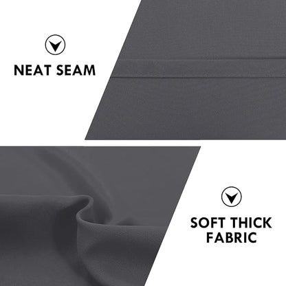 DWCN Blackout Curtains for Bedroom 63 Inch Length 2 Panels Set, Solid Thermal - Image 6