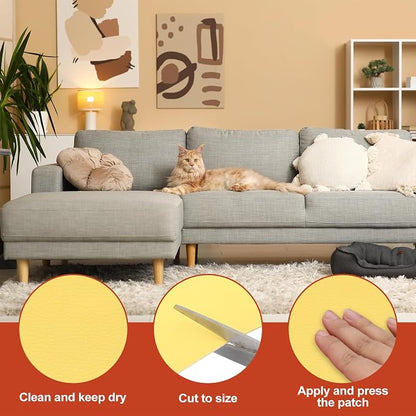 PATIKIL Leather Patches Tape for Furniture, 3.2 x 61 Inch Self Adhesive Vinyl - Image 3