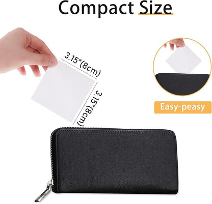 CATIFLIN 100pcs Jewelry Cleaning Cloth, Small Jewelry Polishing Cloth - Image 3