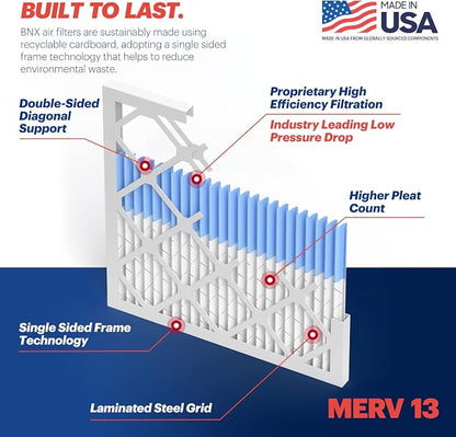 BNX TruFilter 12x12x1 Air Filter MERV 13 - Image 4