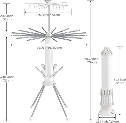 Clothes Drying Rack, 4-Legged Portable Drying Rack Clothing - Image 8