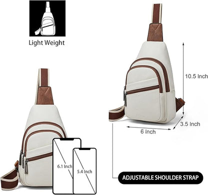 Sling Bag Crossbody Bags for Women Small Cross Body Bag Fanny Packs Chest Sling Purse for Daily Travel Leisure Sport