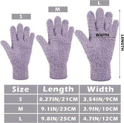 Patelai 3 Pairs Microfiber Plant Dusting Gloves Leaf Cleaning Gloves - Image 3