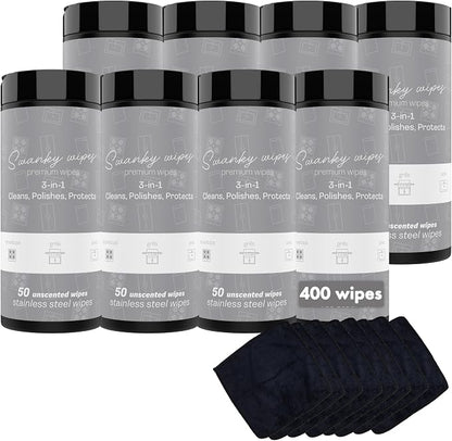 Swanky Stainless Steel Cleaner Wipes by SwankyWipes