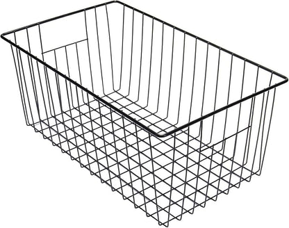 16" L x 12" W Wider Freezer Storage Organizer Baskets Container, Deep Metal - Image 5