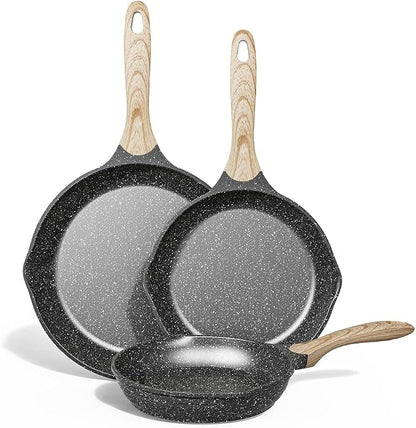 JEETEE Non Stick Frying Pan Set, Frying Pans Nonstick, Omelette Skillet by JEETEE