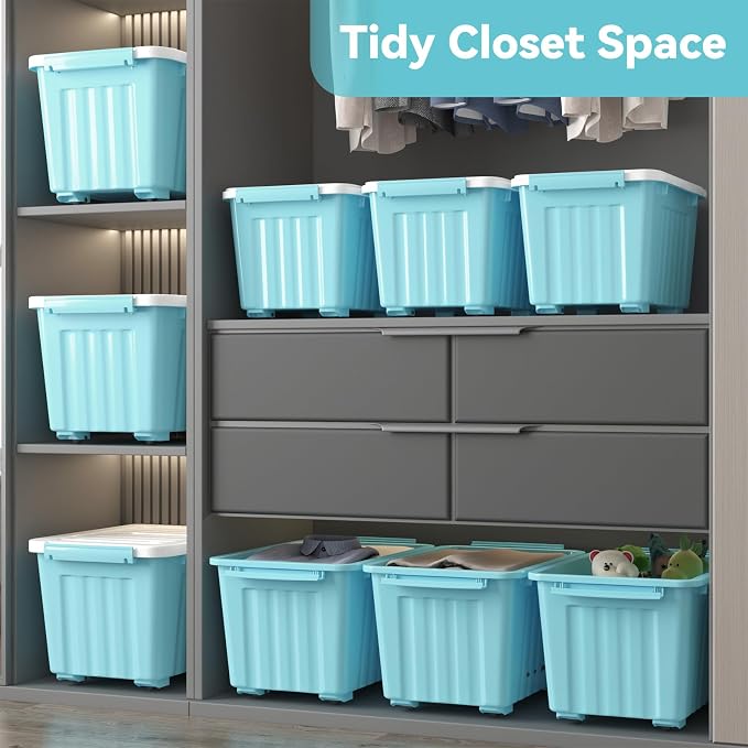 Nazhura 97 Quart Plastic Storage Bin, Large Storage Container, 97 Qt-4 Pack - Image 6