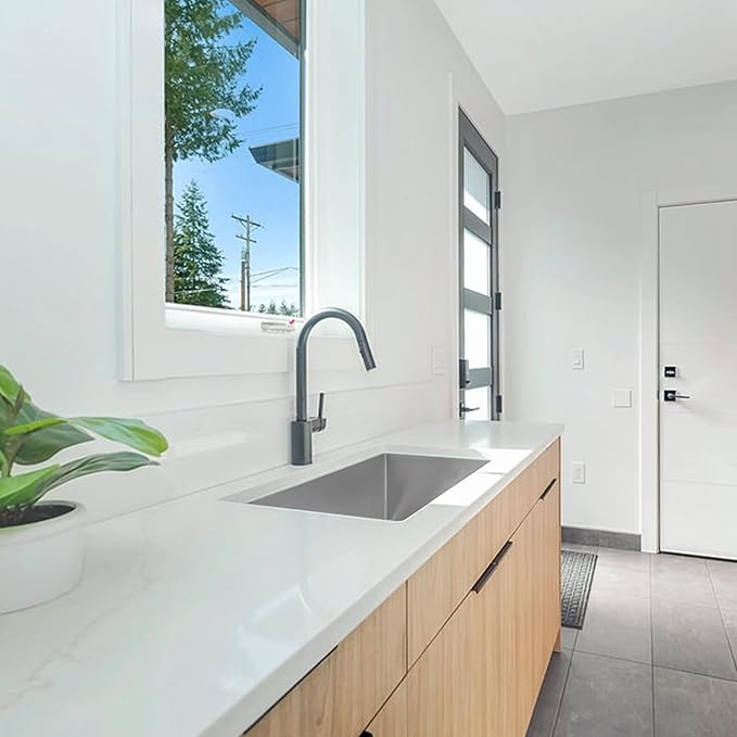 TORVA 30-Inch Undermount Kitchen Sink, Premium 304 Stainless Steel Bar Sink - 10 Inches Deep Basin Single Bowl Sink