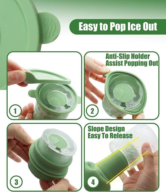 Ice Molds for Owala 24-40oz, Food-Grade Soft Silicone, No White Residue - Image 4