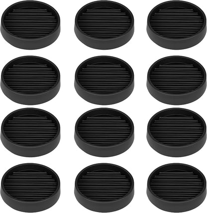 Non Slip Furniture Pads, 2.5” Round Rubber Caster Cups, Anti-Slip Gripper by VOCOMO