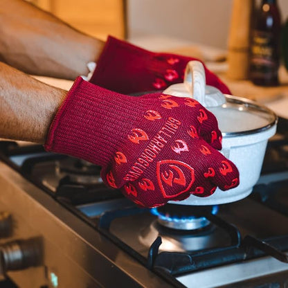 Grill Armor Oven Gloves with Fingers – 932°F Heat, Fire & Cut Resistant Mitts - Image 5
