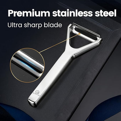 Vegetable Peeler, Ultra-Sharp Ergonomic Stainless Steel Potato Peeler, - Image 4
