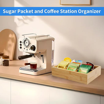Wood Tea Bag Organizer with 6 Slots – Tea Bag Holder and Tea Organizer - Image 5