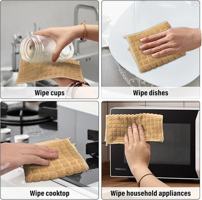 Dish Rags for Washing Dishes 8 Pack Multipurpose Wire Miracle Cleaning Coths - Image 6
