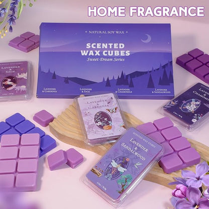 SCENTORINI Wax Melts, Wax Cubes Strong Scent, Long Lasting Lavender Scented - Image 7